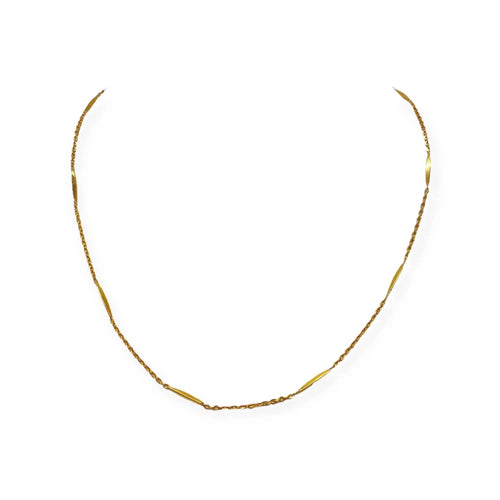 Collier Collier maille mixte en or jaune 58 Facettes 330080106