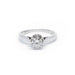 Bague 54 Solitaire or blanc diamant 58 Facettes 190163R