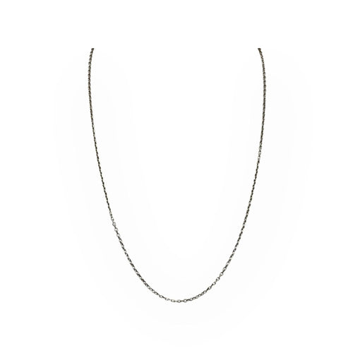 Collier Chaîne or blanc maille forçat 47 cm 58 Facettes 149059924