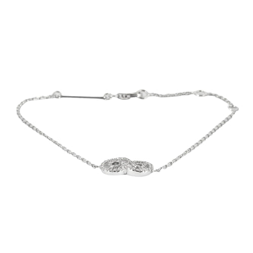 Bracelet Bracelet infini or blanc et diamants 58 Facettes
