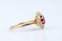 Bague 56 Bague or jaune, rubis et diamants  – 1,09 ct de rubis & 0,25 ct de diamants 58 Facettes BG-1400055-107
