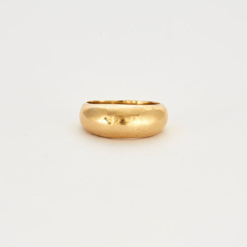 Bague 57 Bague or jaune bombée 58 Facettes LP243