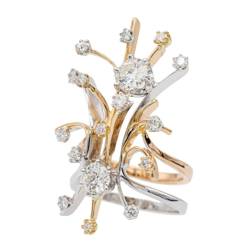 Bague 54.5 Bague Or jaune, Or rose, Or blanc Diamant 58 Facettes 2513757CN