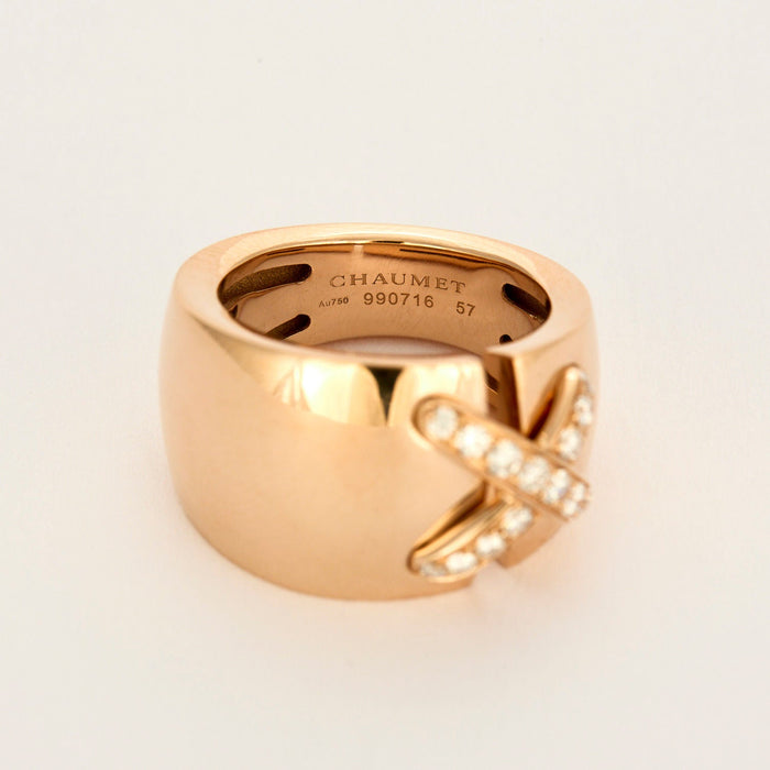 CHAUMET - Anello Chaumet Liens Diamanti XL in oro rosa