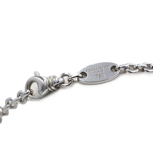 Gold Diamond Heart Link Pendant Necklace - CHAUMET 