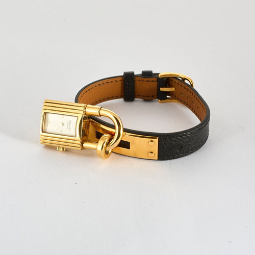 Montre HERMES - Montre Kelly - plaqué or 58 Facettes