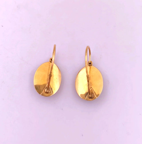 Boucles d'oreilles Boucles d'oreilles Napoléon III or, onyx et perle 58 Facettes