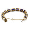 Bracelet Bracelet 1950-1960 - Or jaune, Email Bleu & Perles 58 Facettes 260014R