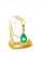 Collar y Colgante en Oro Amarillo con Esmeralda y Diamante 58 Facettes 50311