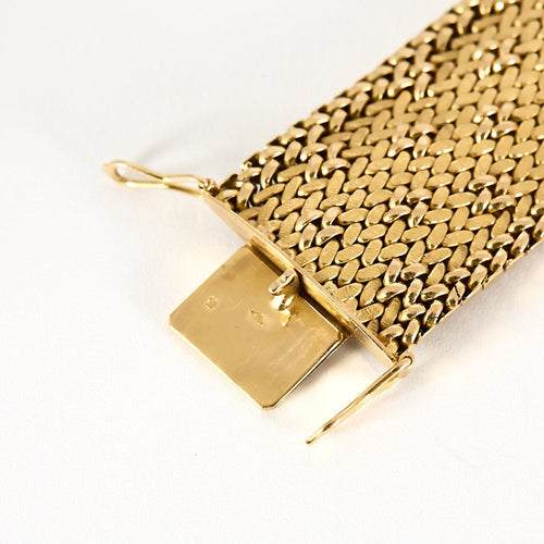 Brățară mare din aur galben la Zașiu poloneză 