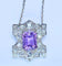 Pendentif Pendentif Platine Améthyste Diamants 58 Facettes AB109