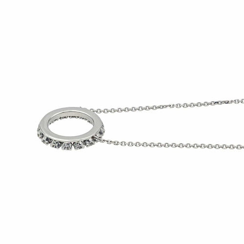 Collier Collier Pendentif  Or blanc Diamant 58 Facettes 4116423CN