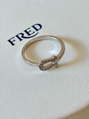 Bague 49 FRED - Bague Force 10 petit modèle 58 Facettes WC-2025-2182