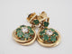 Boucles d'oreilles Boucles d'oreille émeraude marguerite 58 Facettes
