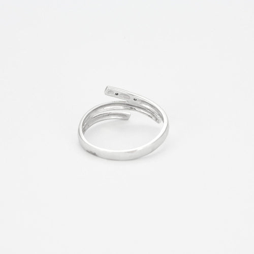 Bague 54.5 Bague or blanc diamants 58 Facettes LP1019