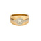 Bague 53 Bague bandeau en or jaune et diamants 58 Facettes HAV0939