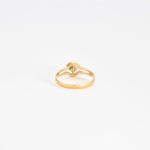 Bague 53 Bague or jaune centrée d'un diamant 58 Facettes GAW7