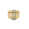 Bague 46 Bague en or jaune, blanc et diamants 58 Facettes CAN1263