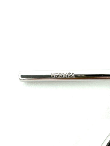 HERMES. Collection "Loop", boucles d'oreilles argent GM 58 Facettes