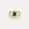 Bague 58 Bague Jarretière Emeraude Diamants 58 Facettes LP33/10