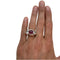 Bague 52 Bague en or blanc, tourmaline rose et diamants. 58 Facettes 22300