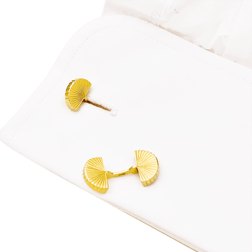 Boutons de manchette Boutons de manchette vintage Cartier, "Eventail", or jaune. 58 Facettes 34549