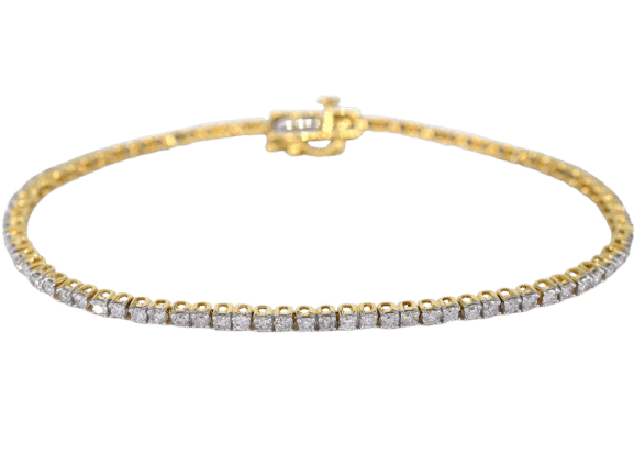Bracelet Bracelet de tennis en or serti de diamants de 2,50 carats 58 Facettes 2147