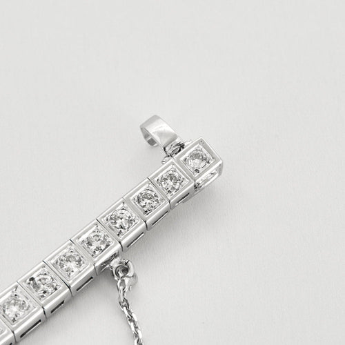 Bracelet Bracelet ligne Art Déco en platine et diamants 58 Facettes