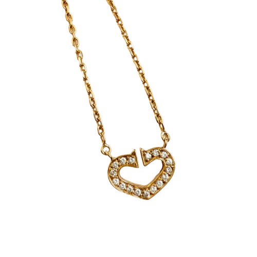 Collier CARTIER - Collier Or jaune et diamants 58 Facettes