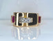 Bague 60 Bague TANK or jaune diamants 58 Facettes AB603