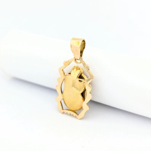 Pendentif Pendentif animalier en or jaune et émeraudes 58 Facettes 31188