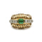 Bague 55 Bague - Or jaune émeraude et diamants 58 Facettes 1032
