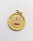 Pendentif Augis - Pendentif médaille d'amour 23 mm en or 18k, diamant et rubis 58 Facettes A06356