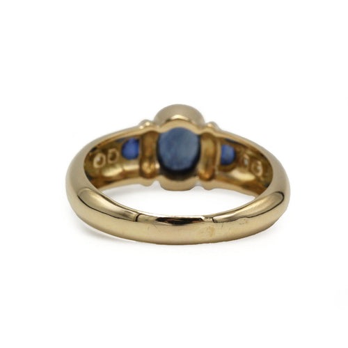Ring - Gold, Saphire & Diamanten 