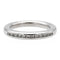 Bague 52 Bague Demi alliance Or blanc Diamant 58 Facettes 1137995CN