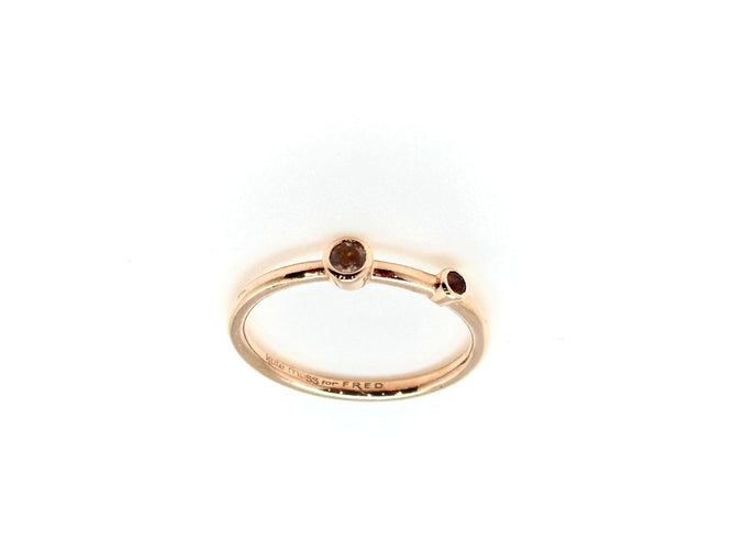 Bague 55 KATE MOSS POUR FRED - Bague or rose 58 Facettes M9046