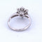Bague 54 Bague ancienne en or blanc avec diamants 58 Facettes
