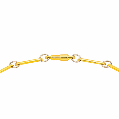 Collier Collier Or jaune, Or blanc Diamant, Opale 58 Facettes 578091CD