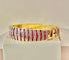 Bracelet Bracelet jonc en or jaune 18 carats, rubis et diamants 58 Facettes AB608