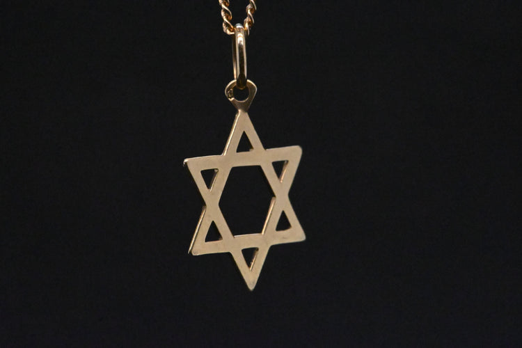 Pendentif Magen David En Or Jaune 58 Facettes