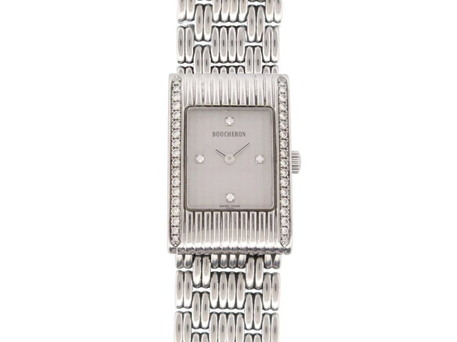 Montre montre BOUCHERON reflet 32 mm quartz acier & diamants acier 58 Facettes 267316