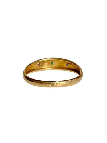 Bague 53.5 Bague, en or jaune 18k 58 Facettes