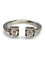 Bague 53 Bague Dinh Van 2 cubes XL or blanc et diamants 0,43 ct 58 Facettes 1183