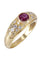 Bague 57 Bague jonc rubis diamants 58 Facettes 085961