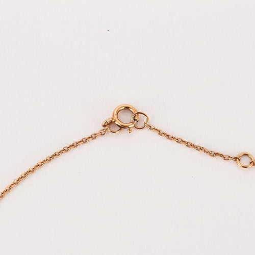 Collier COLLIER OR ROSE DIAMANT 0,10ct 58 Facettes M8927