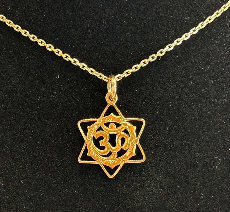 Pendentif Pendentif ohm om mantra yoga étoile de David 58 Facettes LP208