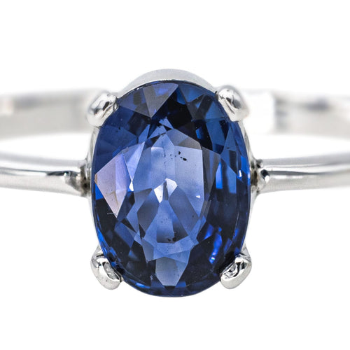 Bague 54 Bague  Or blanc Saphir 58 Facettes 4387211CN