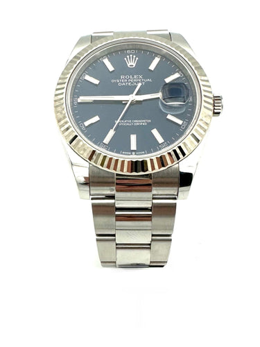 Montre ROLEX - Collection "Datejust 41mm", montre acier et or blanc (full set) 58 Facettes