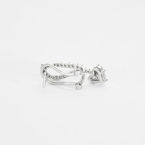 Boucles d'oreilles Boucles d'oreilles or blanc diamants 58 Facettes LP29/16