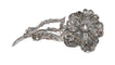 Broche Broche Fleur En Or Blanc Ornée De Diamants 58 Facettes